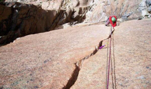 Escalada en roca en Refugio Frey