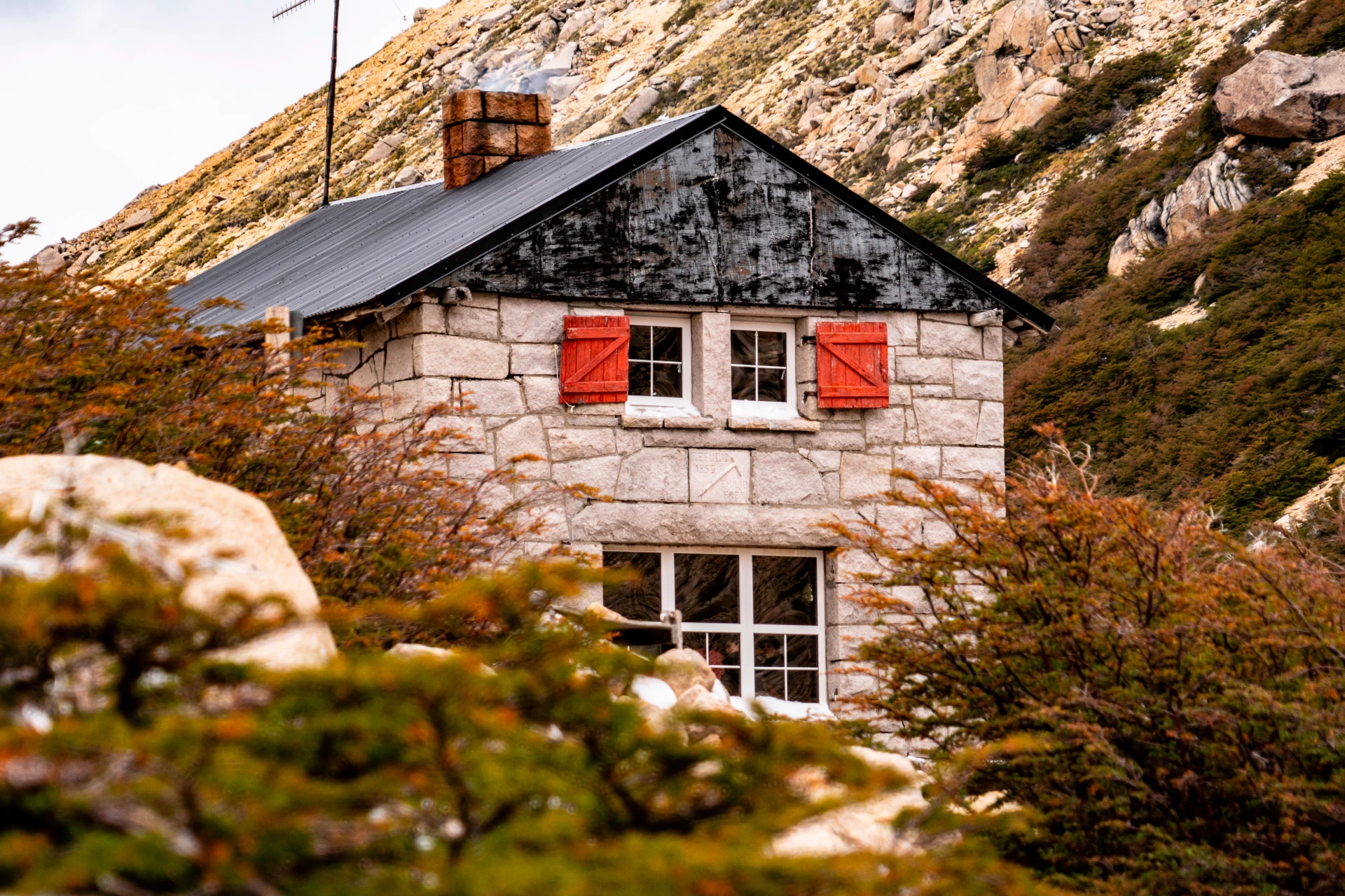 Vista del Refugio Frey